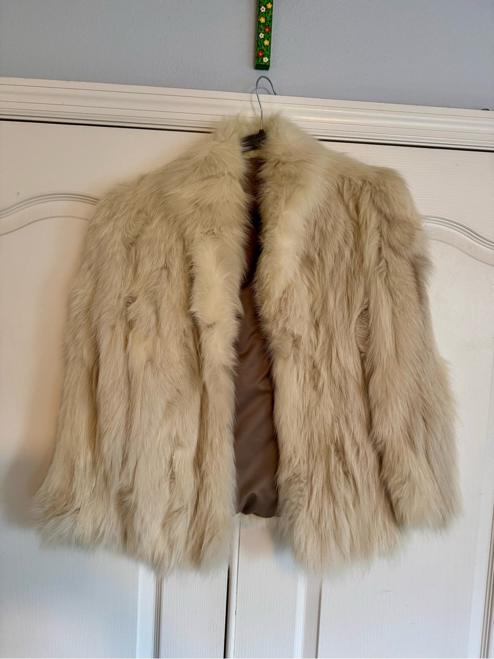 Women’s Cream Fox Fur Jacket